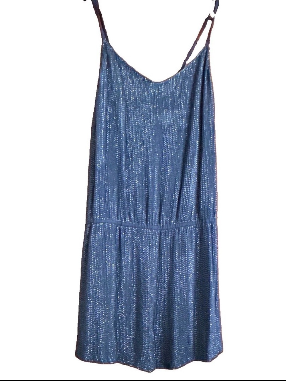 MLV Blue Sequin Slip Dress